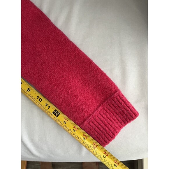 Lululemon Organic Cotton Merino Wool Blend Crewneck Sweater Pink Soft Cozy Sz M - Picture 8 of 8